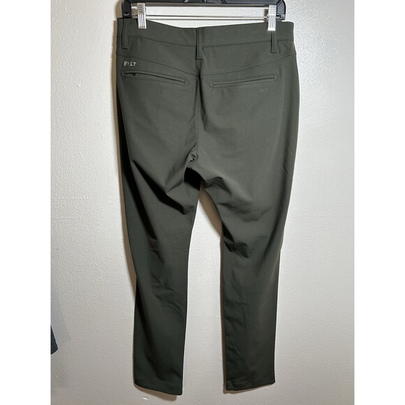 BYLT Womens Everyday Pant Green Stretch Comfort Size Small 32x31 - Picture 2 of 7